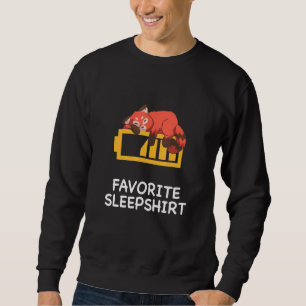 Lazy Red Panda Pandas Nap Sleeping Sleep Pyjamas P Sweatshirt