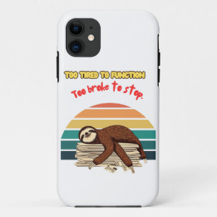 Lazy Retro Tired and Sarcastic Case-Mate iPhone Case