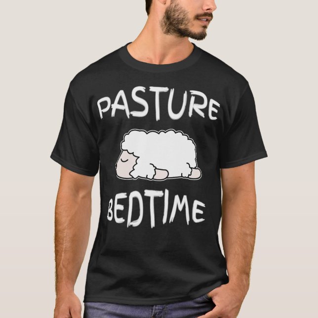 Lazy Sheep Pajamas Pasture Bedtime Pajama for Bedt T-Shirt (Front)