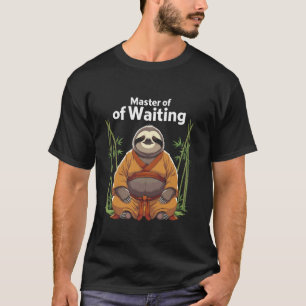Lazy Sleepy Kung Fu Shaolin Zen Master of Waiting T-Shirt