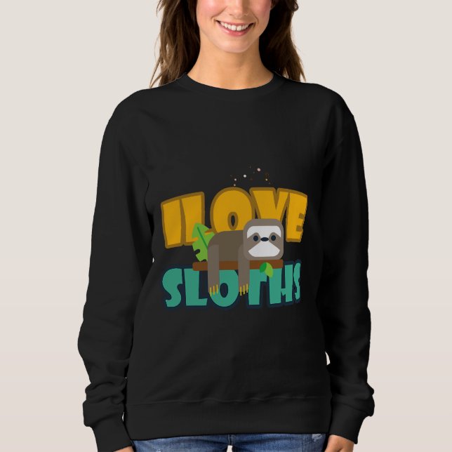 Lazy Sloth 53 Sweatshirt (Front)