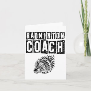 Lazy Sloth Badminton Player Shuttle Card