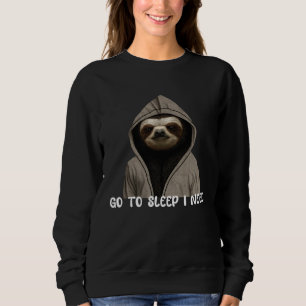 lazy sloth day sleep relax men women sweatshirt