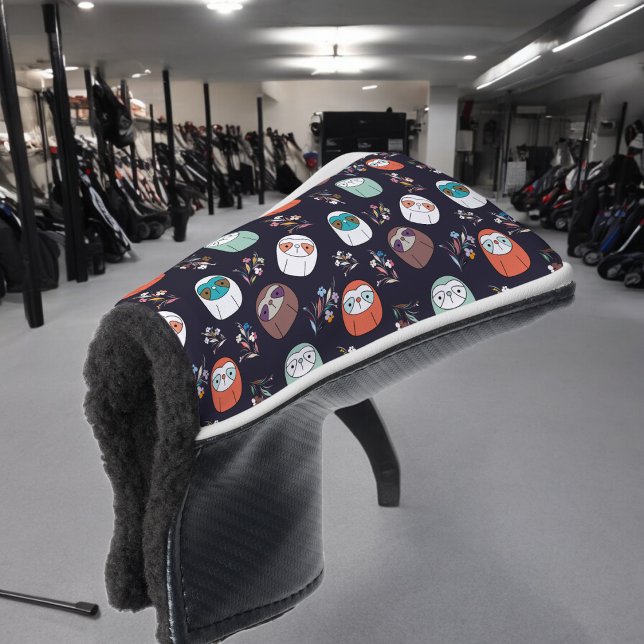 Lazy Sloth Golf Head Cover (golf putter cover)