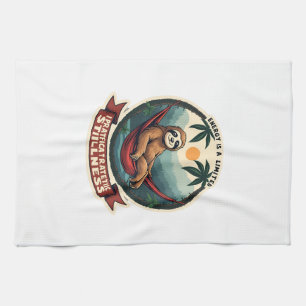 Lazy Sloth Humor Shirt Selective Effort Vintage Tea Towel
