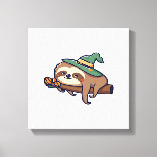 lazy sloth kawaii Classic T-Shirt Canvas Print
