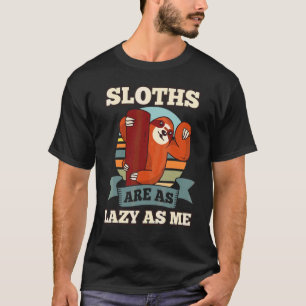 Lazy Sloth Napping Koala Cute Animal Jungle Forest T-Shirt