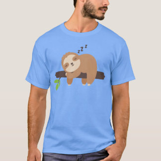 Lazy sloth sleepy animal family T-Shirt