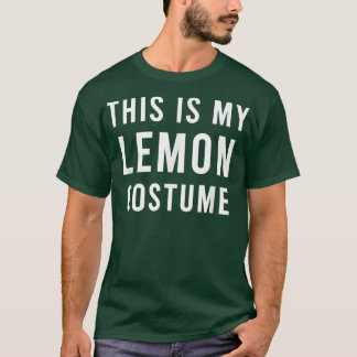 Lazy Sour Lemon Costume Funny Trick Treat Candy T-Shirt