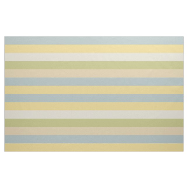 Lazy Summer Colour Stripes Pattern Fabric (Fat Quarter)