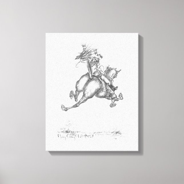 LB40 "flying changes" wrapped canvas print (Front)