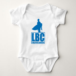 LBC Long Beach California Surf Beach Life Baby Bodysuit