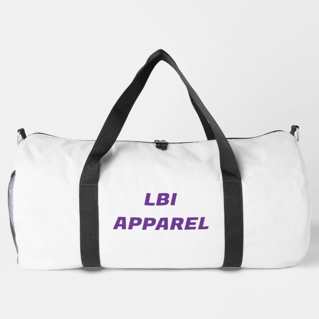 LBI APPAREL TRADEMARKED DUFFLE BEACH BAG (Back)