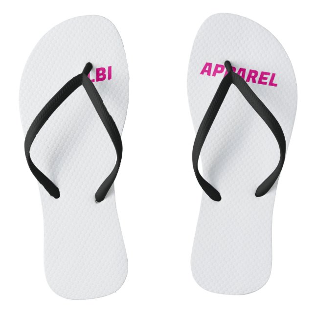 LBI APPAREL TRADEMARKED FLIP FLOP SHOES (Footbed)