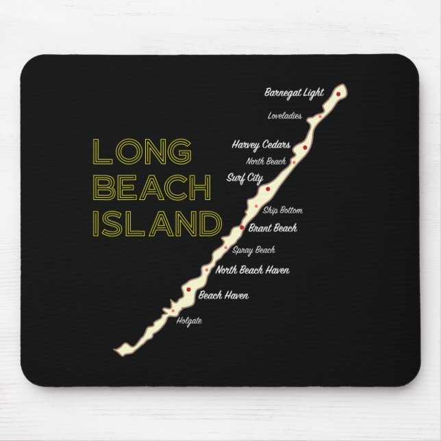 Lbi Nj Long Beach Island New Jersey Nj Beach House Mouse Pad (Front)