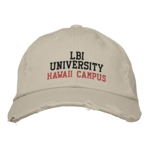 LBI UNIVERSITY HAWAII CAMPUS EMBROIDERED HAT