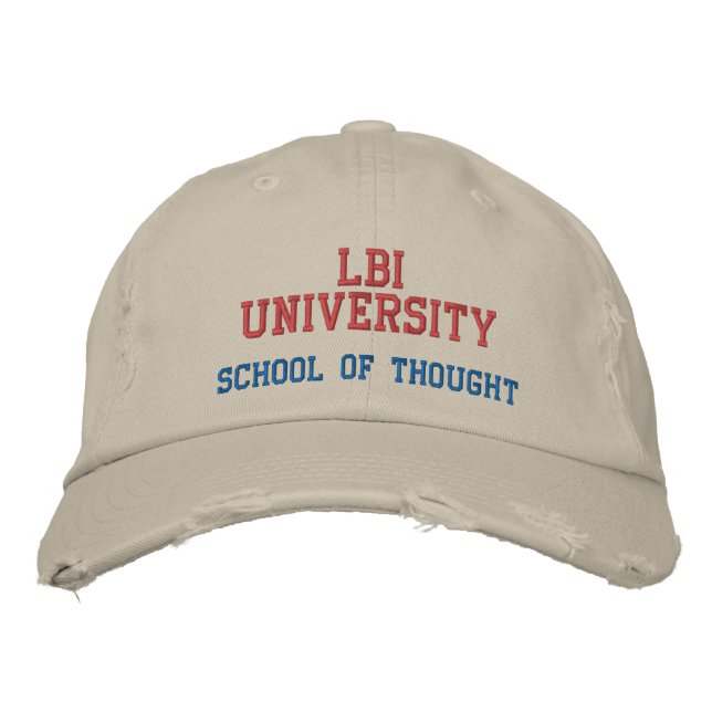 LBI UNIVERSITY SCHOOL OF THOUGHT EMBROIDERED HAT (Front)