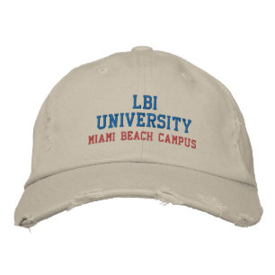 LBI UNIVERSITY TRADEMARKED EMBROIDERED HAT