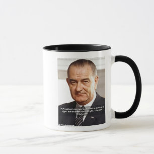 LBJ "Knowing What's Right" Quote Mug
