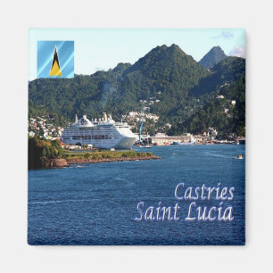 LC - Saint Lucia - Castries Magnet
