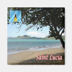 LC - Saint Lucia - Vigie Beach Magnet
