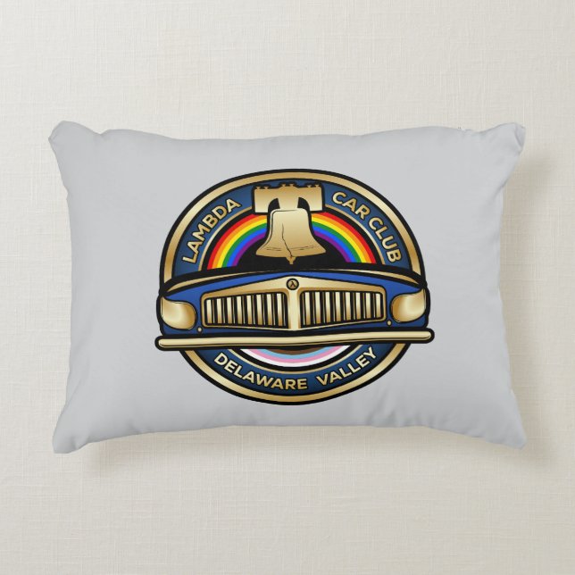 LCCI DelVal Throw Pillow (Grey) (Front)