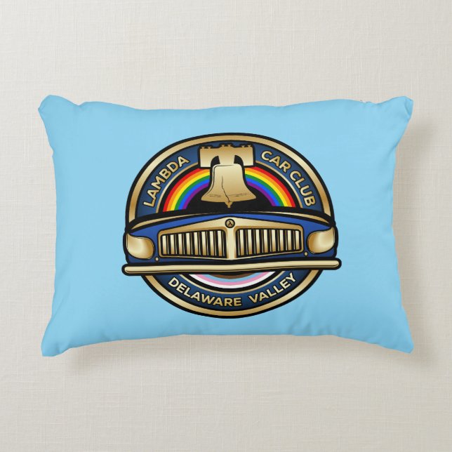 LCCI DelVal Throw Pillow (Light Blue) (Front)