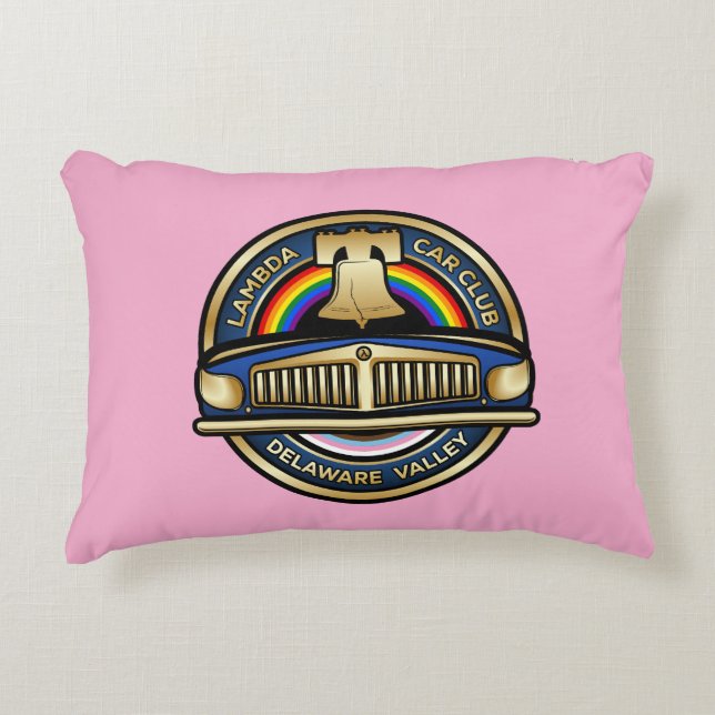 LCCI DelVal Throw Pillow (Pink) (Front)