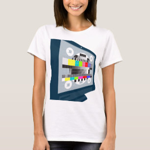 LCD Plasma TV Television Test Pattern T-Shirt