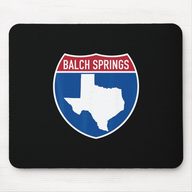 Lch Springs Texas Tx Interstate Highway Vacation S Mouse Pad (Front)