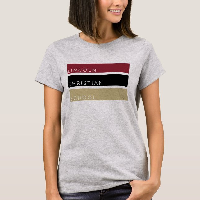 LCS - Tri-colour Women's T-shirt - Grey (Front)