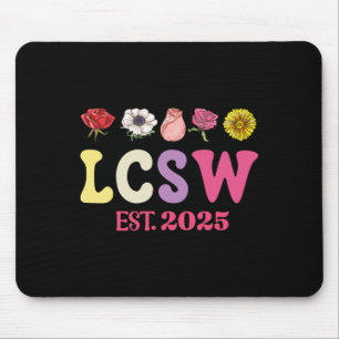 Lcsw Est 2025 Graduation Licensed Clinical Social Mouse Pad