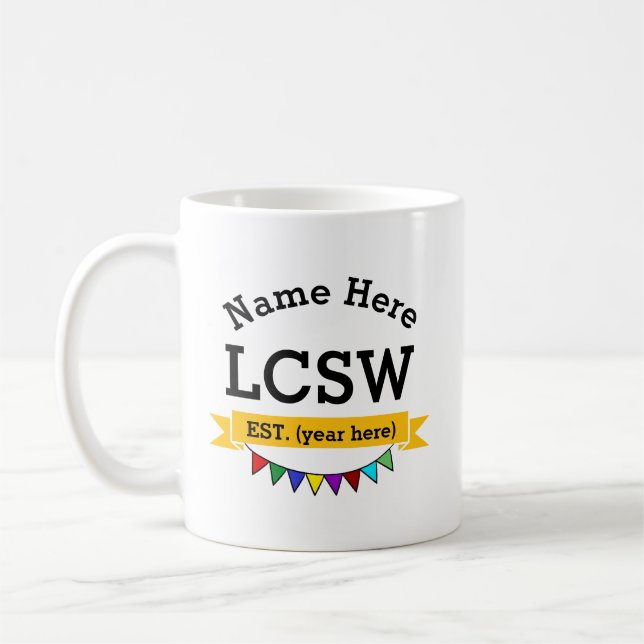 LCSW Mug Licensed Clinical Social Worker  (Left)