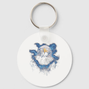 Ld Eagle Bird Nature Usa Lightning 1 Key Ring