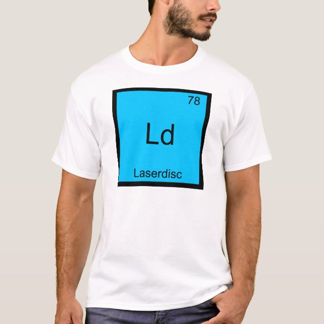 Ld - Laserdisc Funny Chemistry Element Symbol Tee (Front)