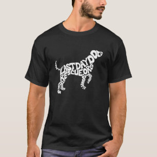 LDDR doggy shape tee (white dog)