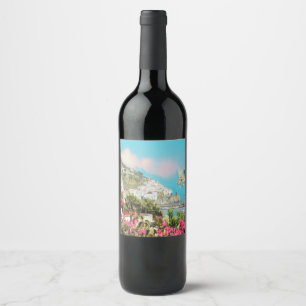 ldp AMALFI - panorama - Amalfi coast - Wine Label