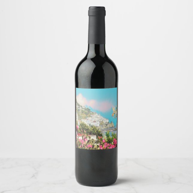 ldp AMALFI - panorama - Amalfi coast - Wine Label (Front)