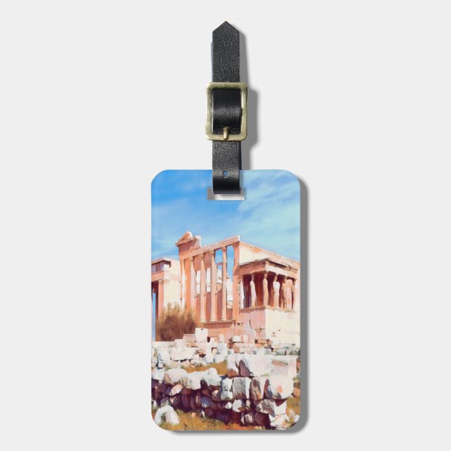 ldp Athens - Acropolis - Cecropia Luggage Tag (Front Vertical)