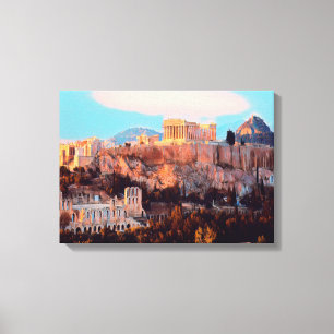 ldp Athens - Acropolis - panorama - Canvas Print