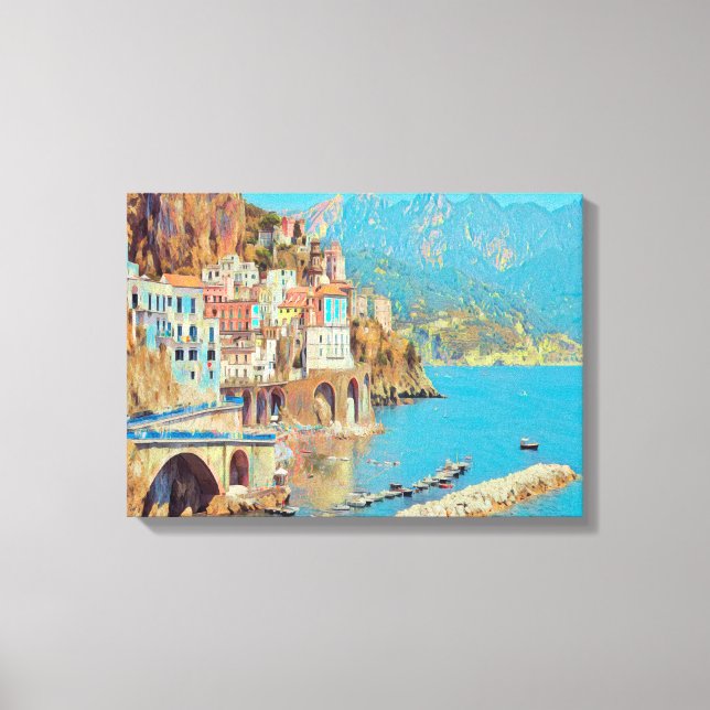 ldp ATRANI.- Amalfi Coast - Canvas Print (Front)