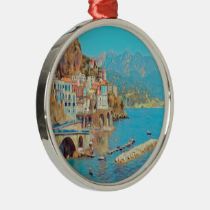 ldp ATRANI.- Amalfi Coast - Metal Tree Decoration