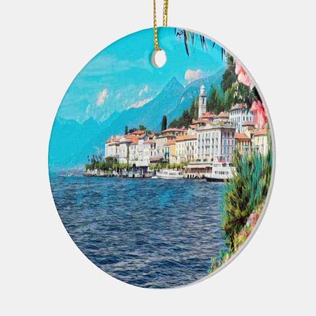 ldp BELLAGIO - Lake Como - Ceramic Tree Decoration (Left)