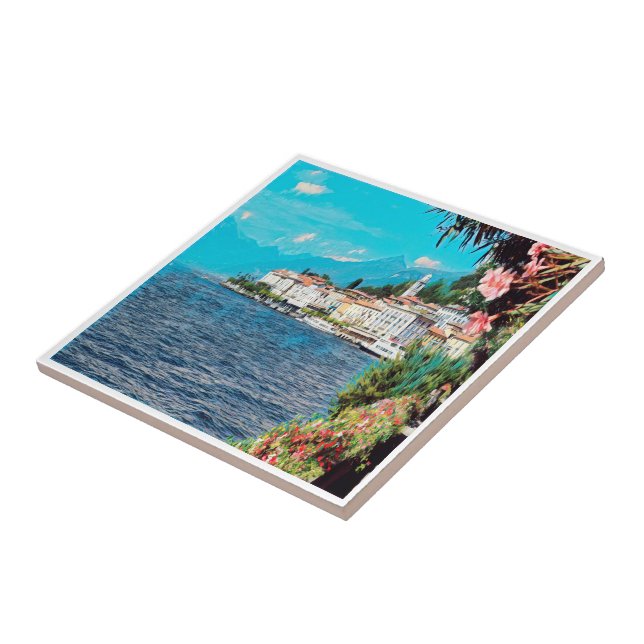 ldp BELLAGIO - Lake Como - Lombardy, Italy, Tile (Side)