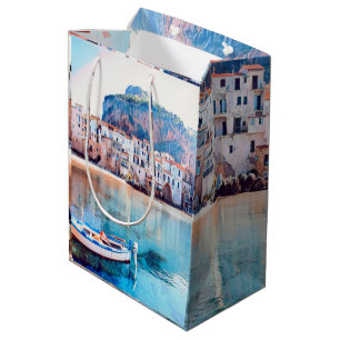ldp CEFALÙ - Sicily - beach - panorama Medium Gift Bag