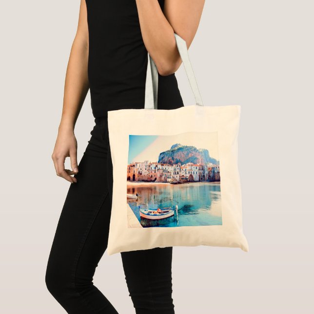 ldp CEFALÙ - Sicily - beach - panorama Tote Bag (Front (Product))