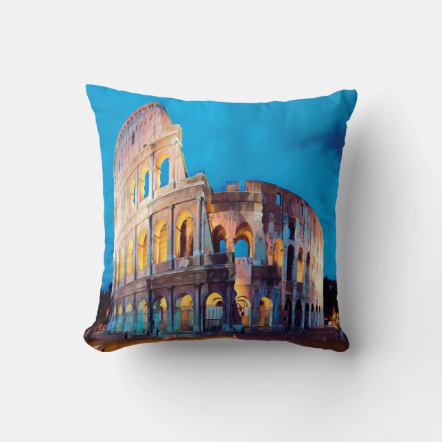 ldp COLOSSEUM Rome - by nigth - Cushion (Front)