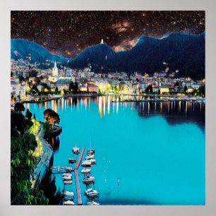 ldp COMO - Lake - Panorama Poster