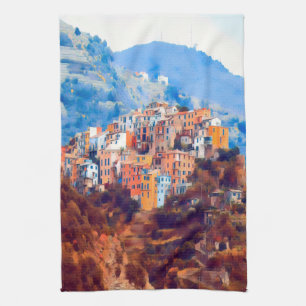 ldp CORNIGLIA - Cinque Terre - Tea Towel