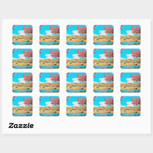 ldp Kyoto - KINKAKU - Golden Pavillion - Square Sticker